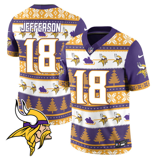 Vikings 2024 Christmas Vapor Limited Jersey N1