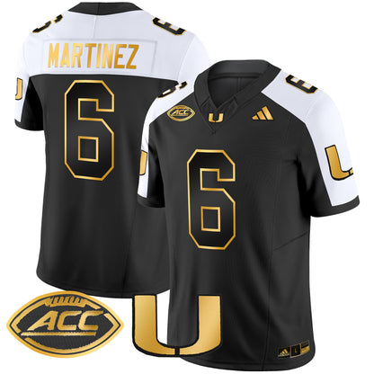 Miami Hurricanes 2024 Gold Vapor Limited Jersey - All Stitched