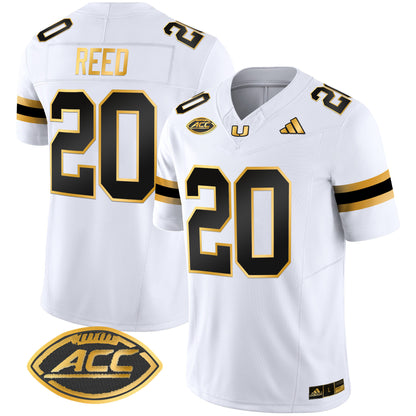 Miami Hurricanes 2024 Gold Vapor Limited Jersey - All Stitched