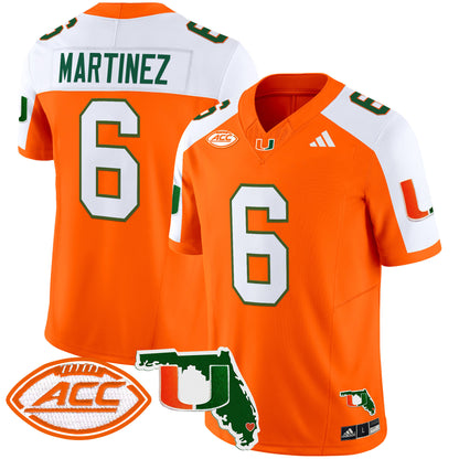 Miami Hurricanes 2024 Florida Patch Vapor Limited Jersey - All Stitched