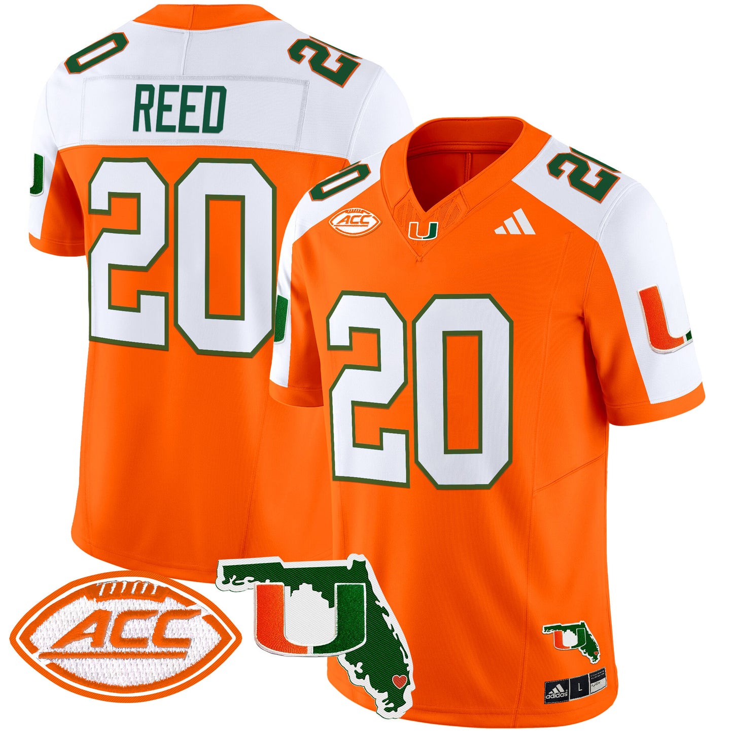 Miami Hurricanes 2024 Florida Patch Vapor Limited Jersey - All Stitched