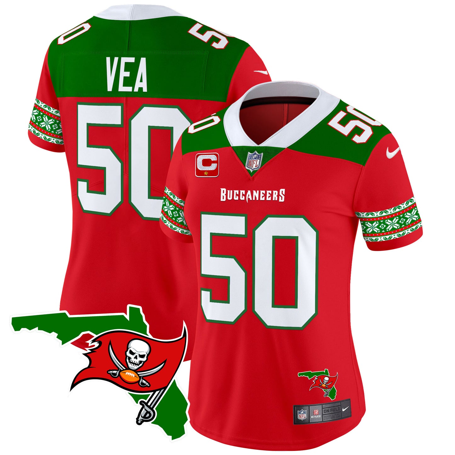 WoBuccaneers 2024 Christmas Vapor Limited Jersey - All Stitched