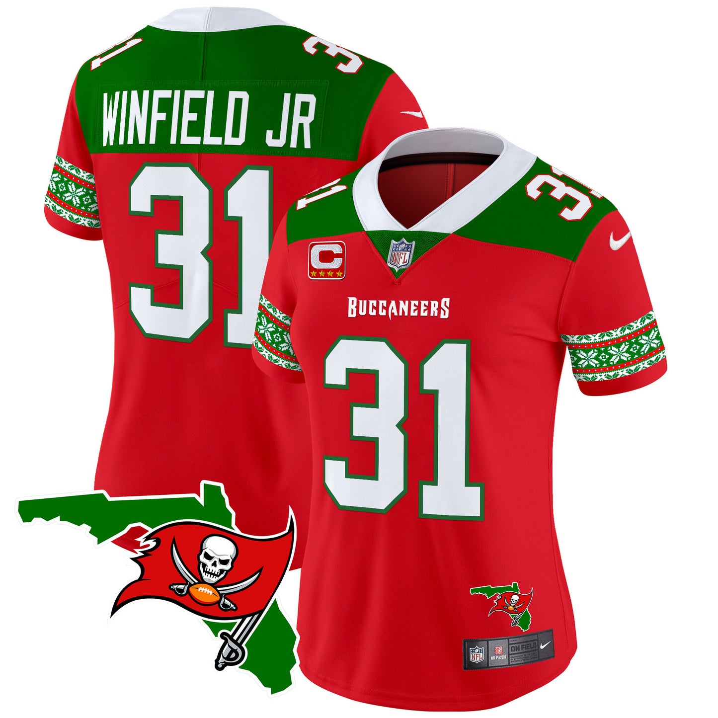 WoBuccaneers 2024 Christmas Vapor Limited Jersey - All Stitched