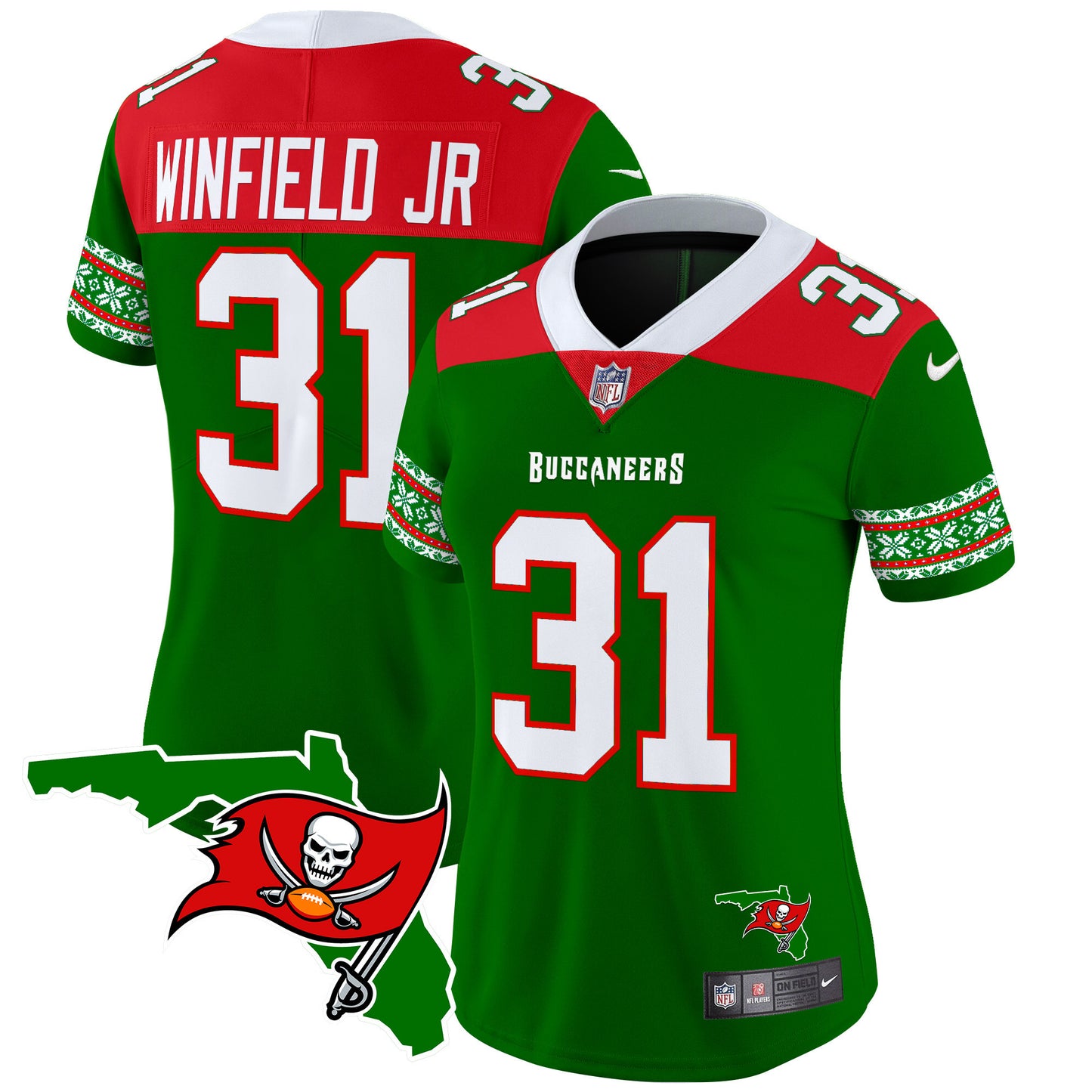 WoBuccaneers 2024 Christmas Vapor Limited Jersey - All Stitched