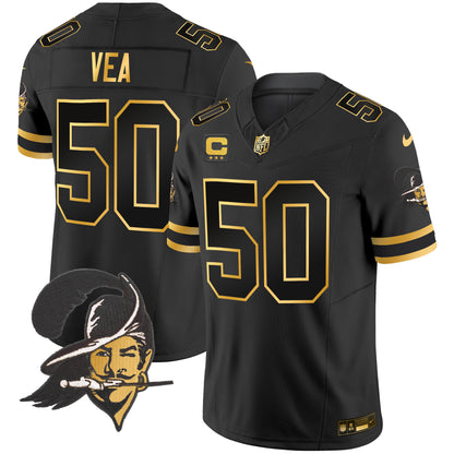 Buccaneers Throwback Gold Vapor Limited Jersey - All Stitched