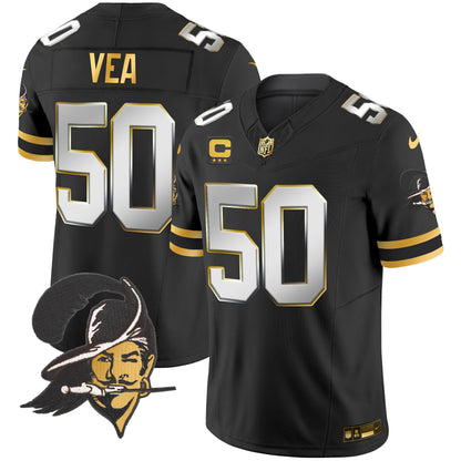 Buccaneers Throwback Gold Vapor Limited Jersey - All Stitched