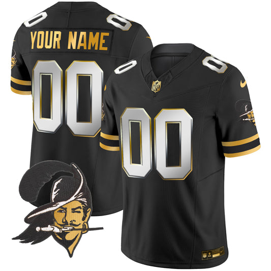 Buccaneers Throwback Gold Vapor Limited Custom Jersey - All Stitched