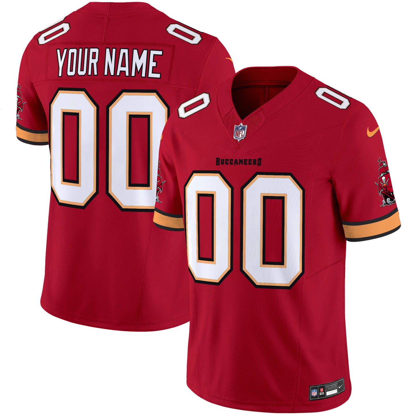 Buccaneers Throwback Vapor Limited Custom Jersey V3 - All Stitched