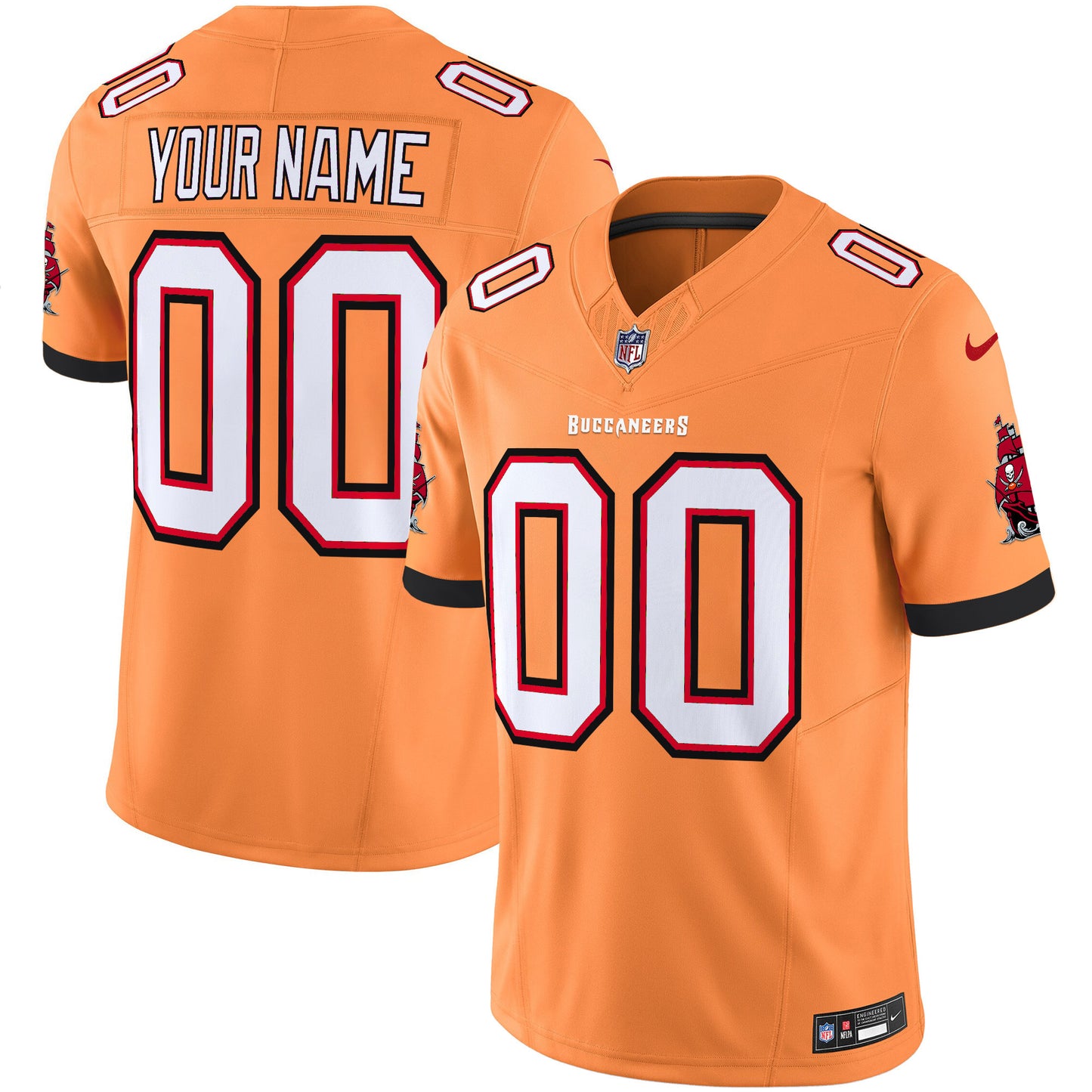 Buccaneers Throwback Vapor Limited Custom Jersey V3 - All Stitched