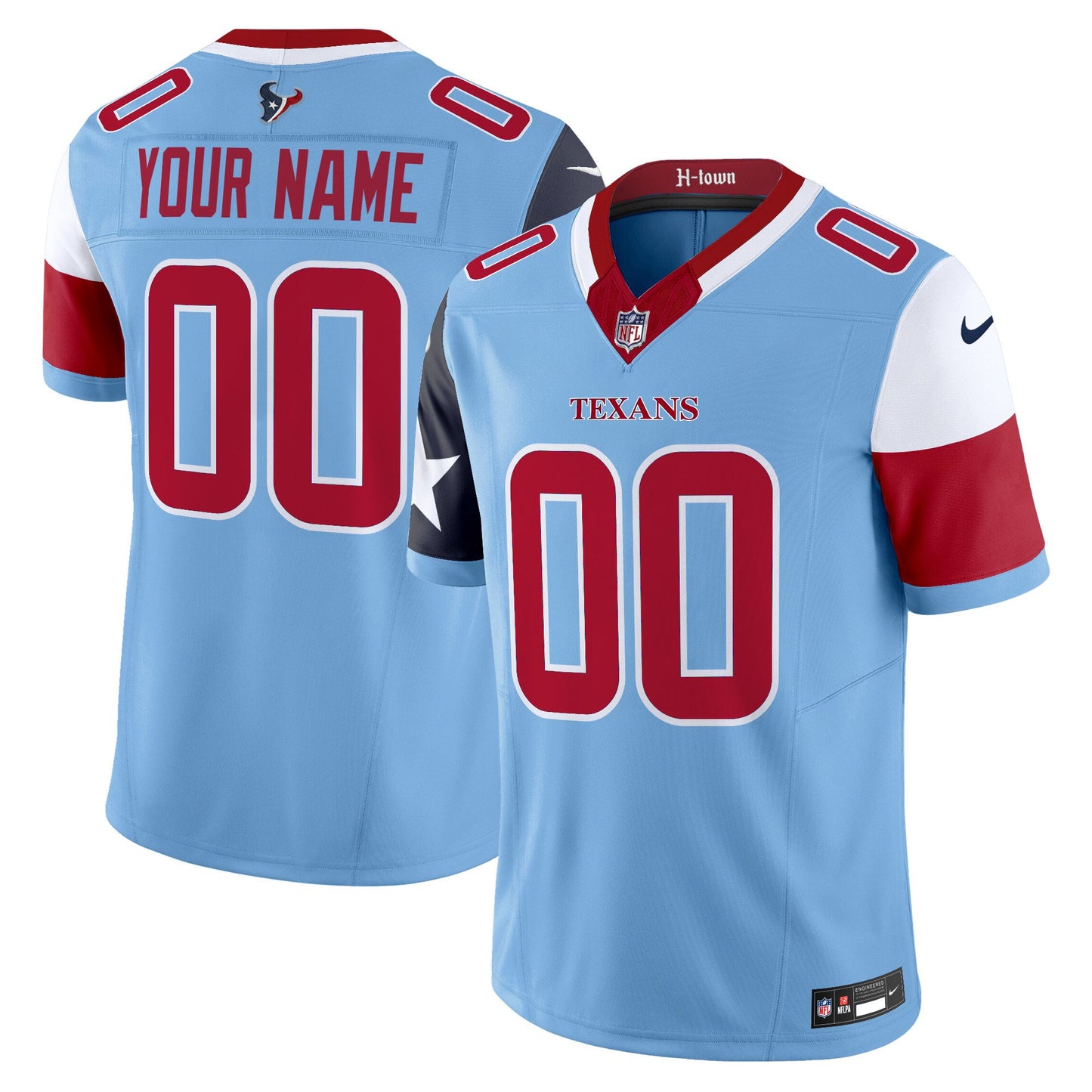 Houston Texans 2024 Vapor Limited Custom Jersey V5 - All Stitched