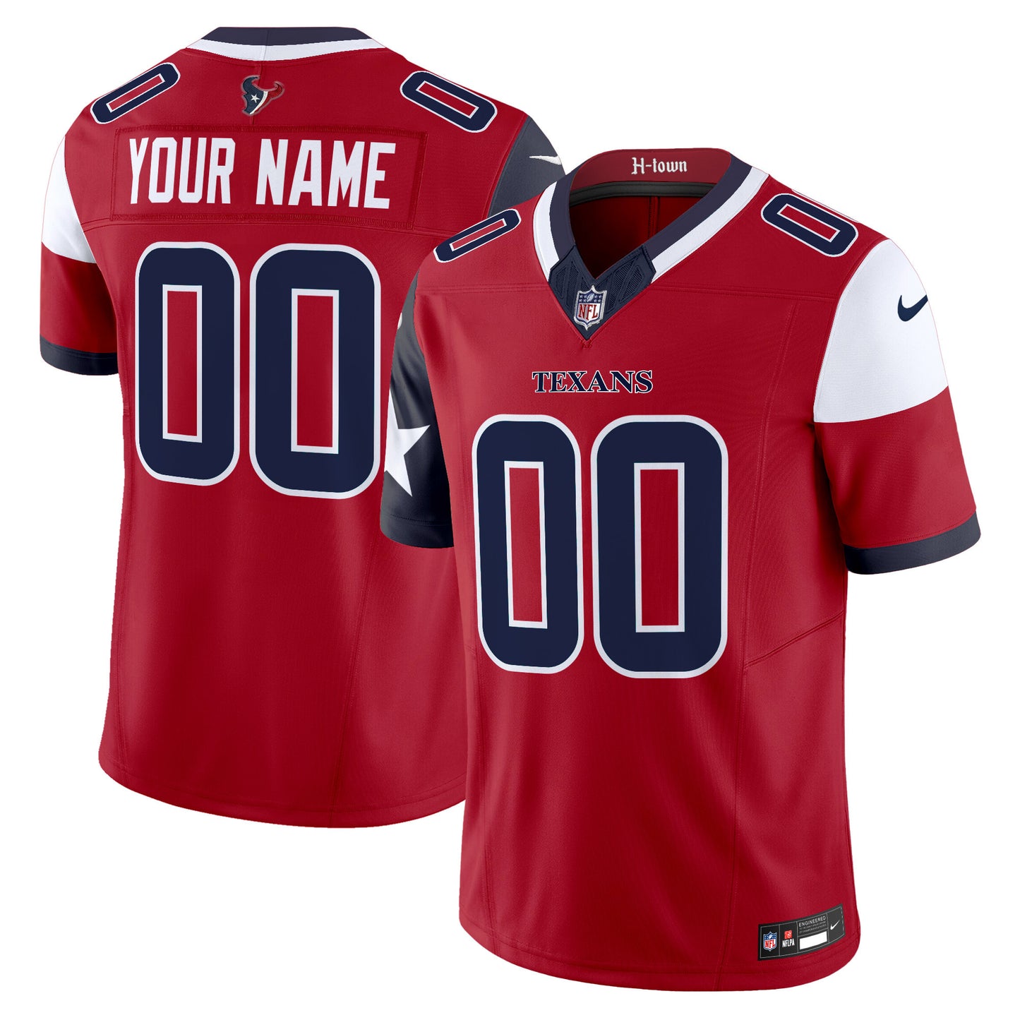 Houston Texans 2024 Vapor Limited Custom Jersey V5 - All Stitched