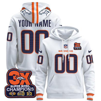 Denver Broncos 2024 Custom Pullover Hoodie