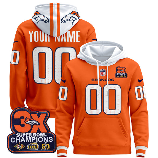 Denver Broncos 2024 Custom Pullover Hoodie