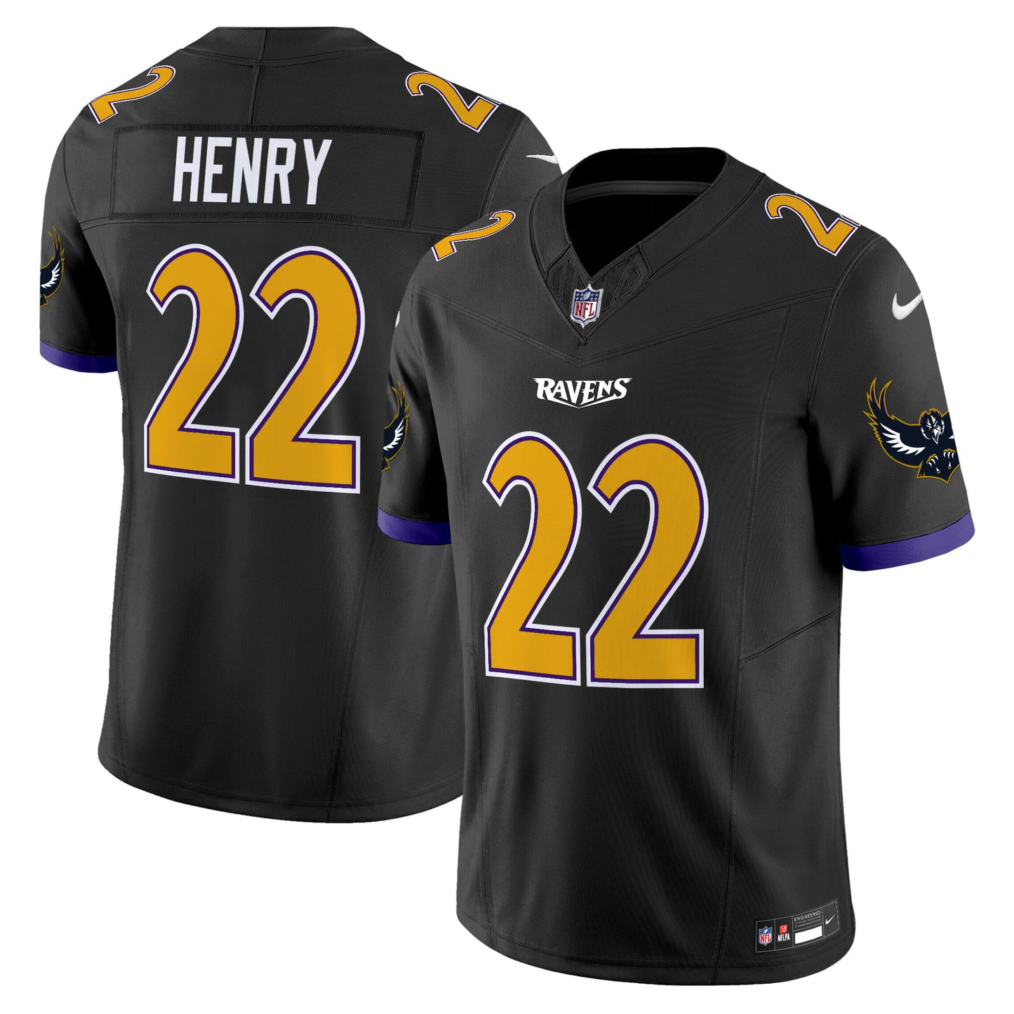 Ravens Special Vapor Limited Jersey V2 - All Stitched