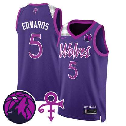 Minnesota Timberwolves Prince Jersey - All Stitched