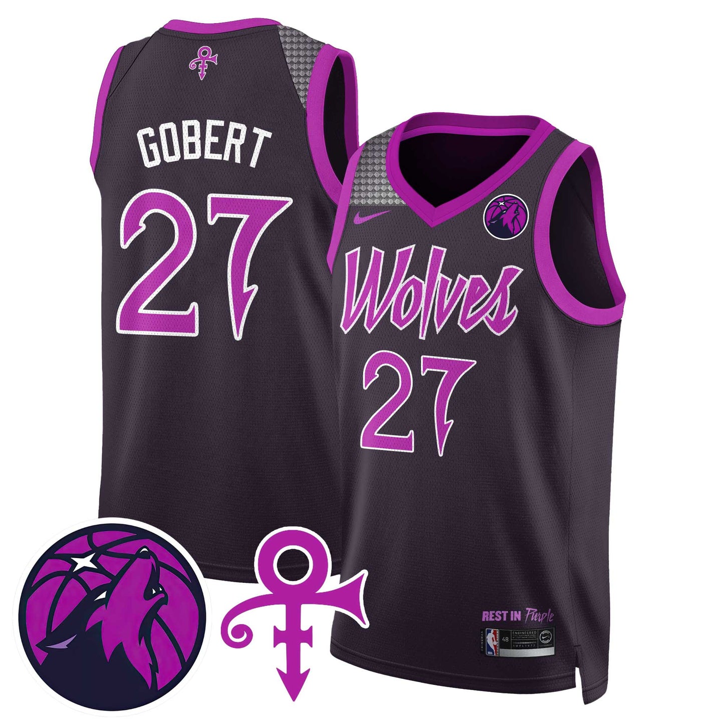 Minnesota Timberwolves Prince Jersey - All Stitched