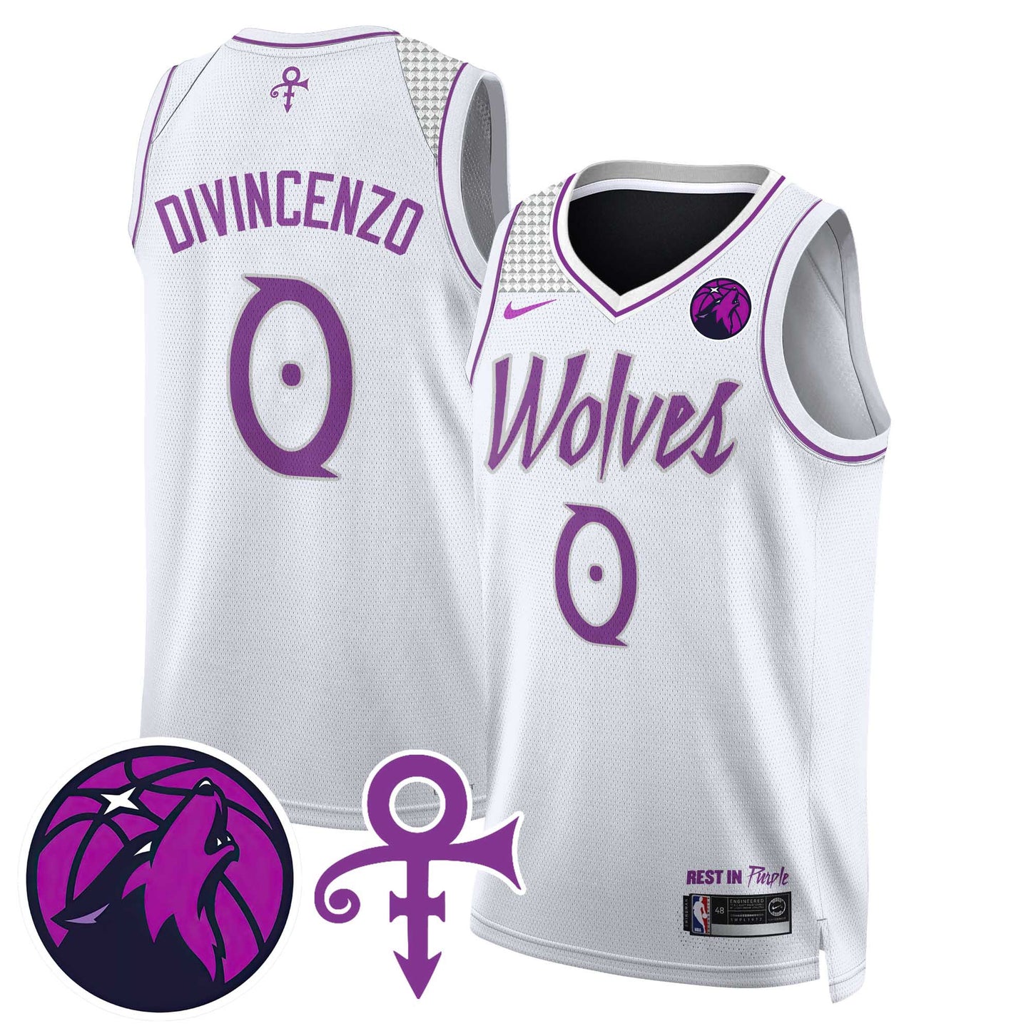 Minnesota Timberwolves Prince Jersey - All Stitched