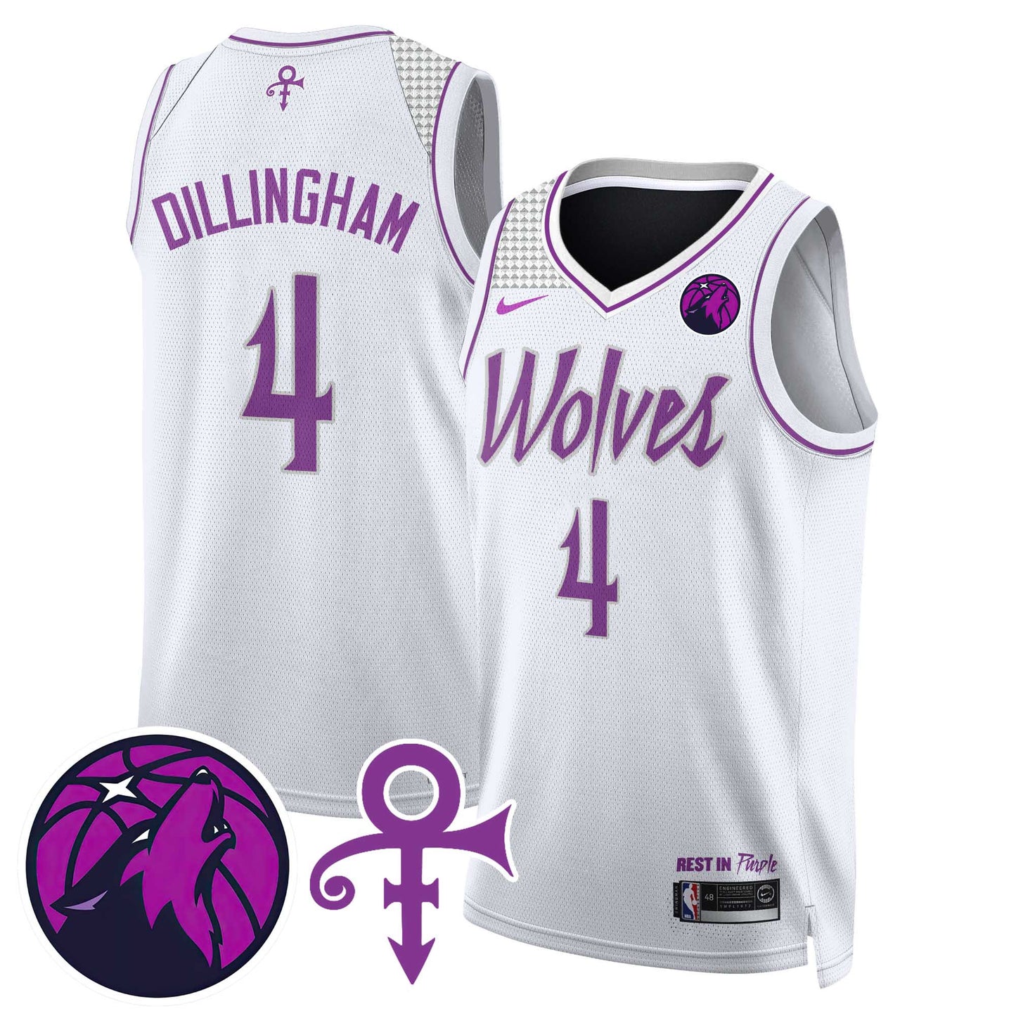 Minnesota Timberwolves Prince Jersey - All Stitched