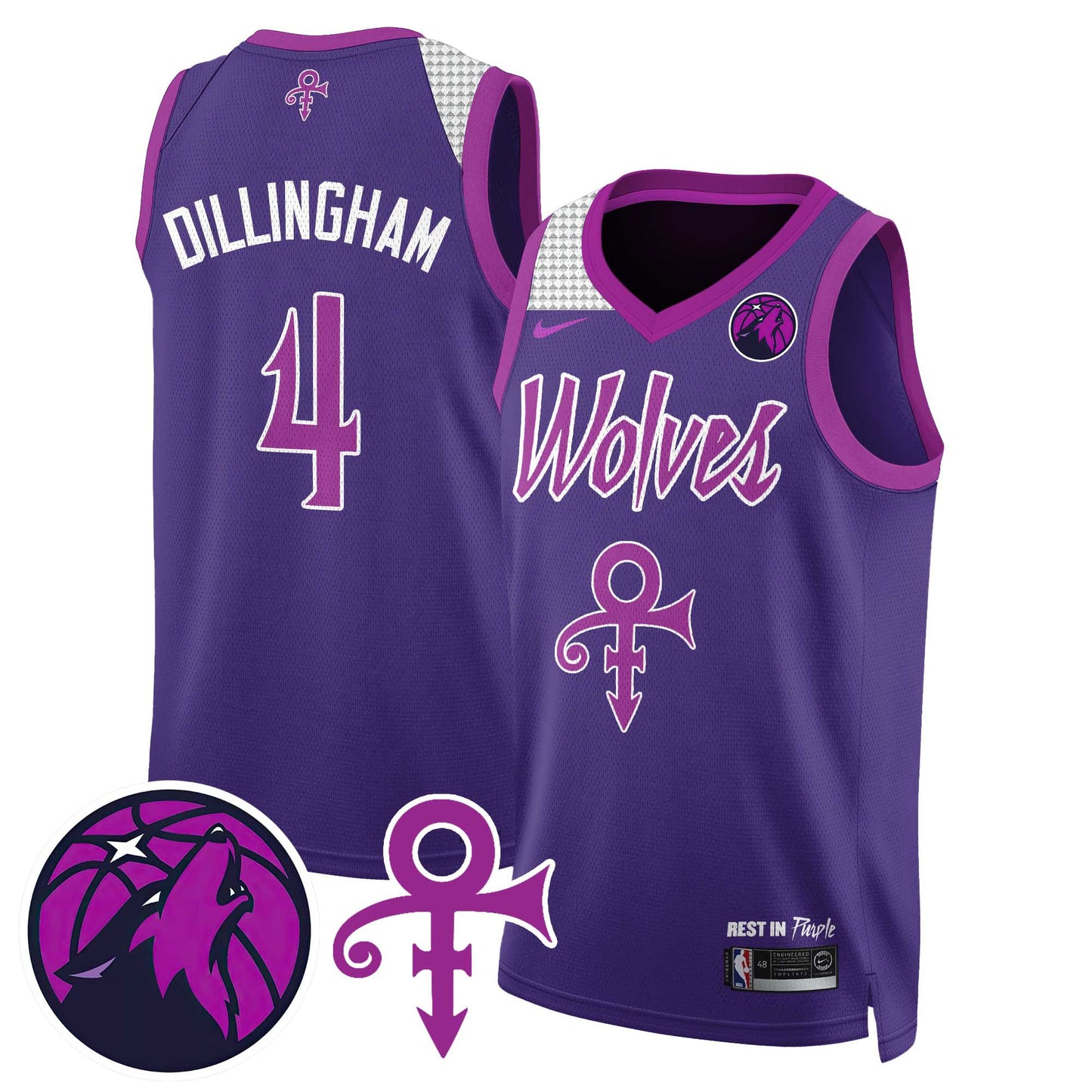 Minnesota Timberwolves Prince Jersey N1 - All Stitched