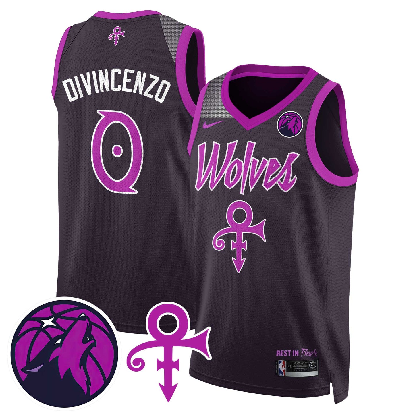 Minnesota Timberwolves Prince Jersey N1 - All Stitched