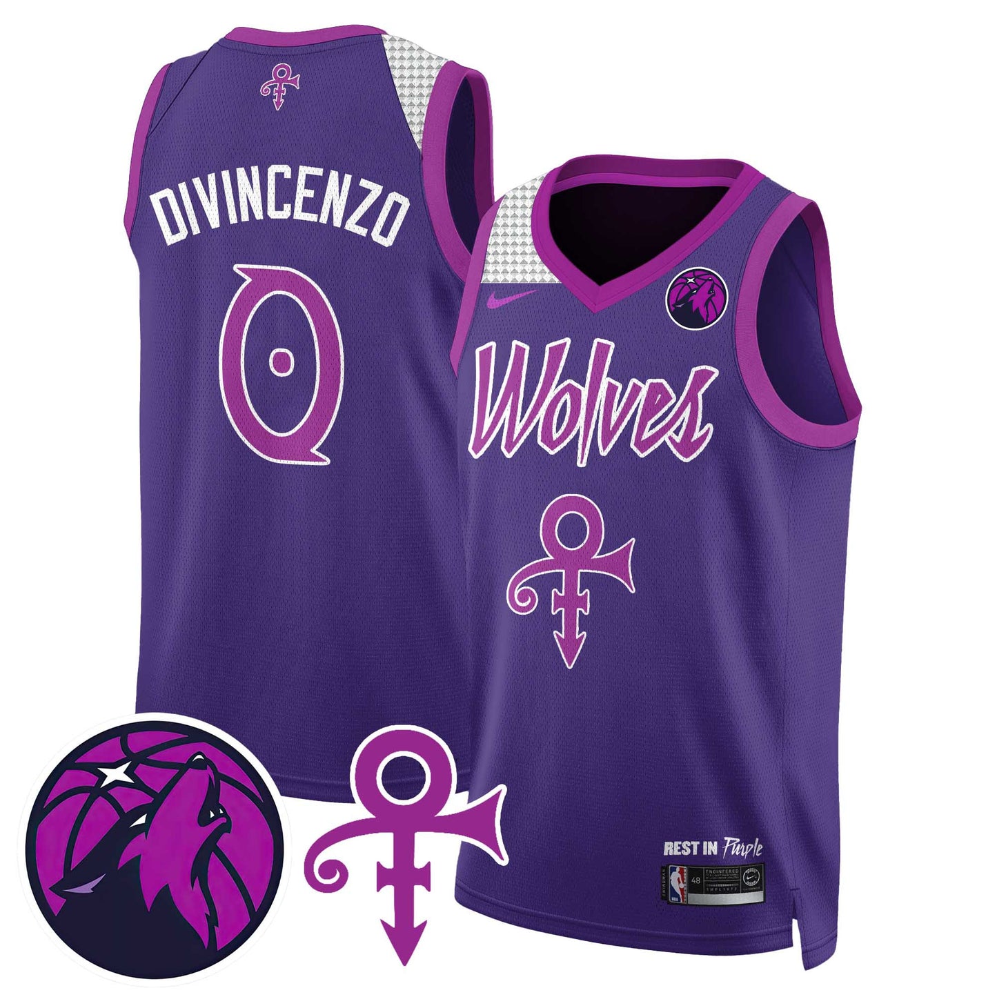 Minnesota Timberwolves Prince Jersey N1 - All Stitched