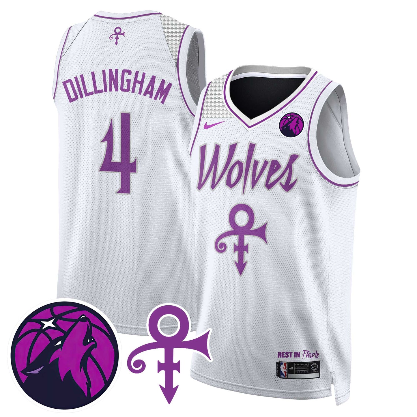 Minnesota Timberwolves Prince Jersey N1 - All Stitched