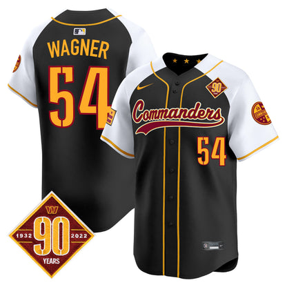 Washington Commanders 90th Anniversary Patch Vapor Premier Limited Jersey - All Stitched