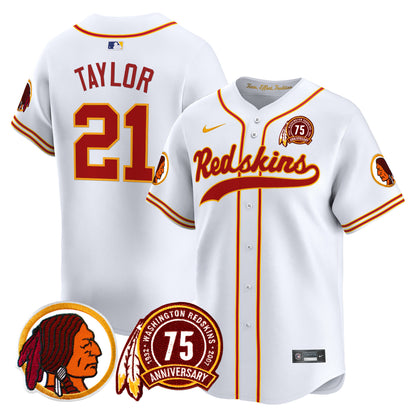 Washington Redskins 75th Patch Throwback Vapor Premier Limited Jersey - All Stitched