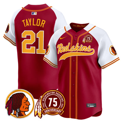 Washington Redskins 75th Patch Throwback Vapor Premier Limited Jersey - All Stitched