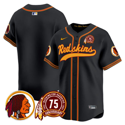 Washington Redskins 75th Patch Throwback Vapor Premier Limited Jersey - All Stitched