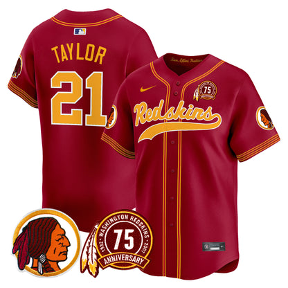 Washington Redskins 75th Patch Throwback Vapor Premier Limited Jersey - All Stitched