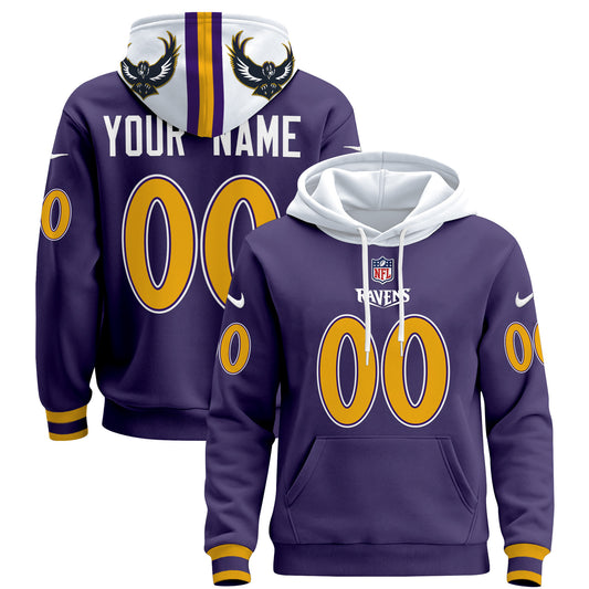 Ravens 2024 Custom Pullover Hoodie