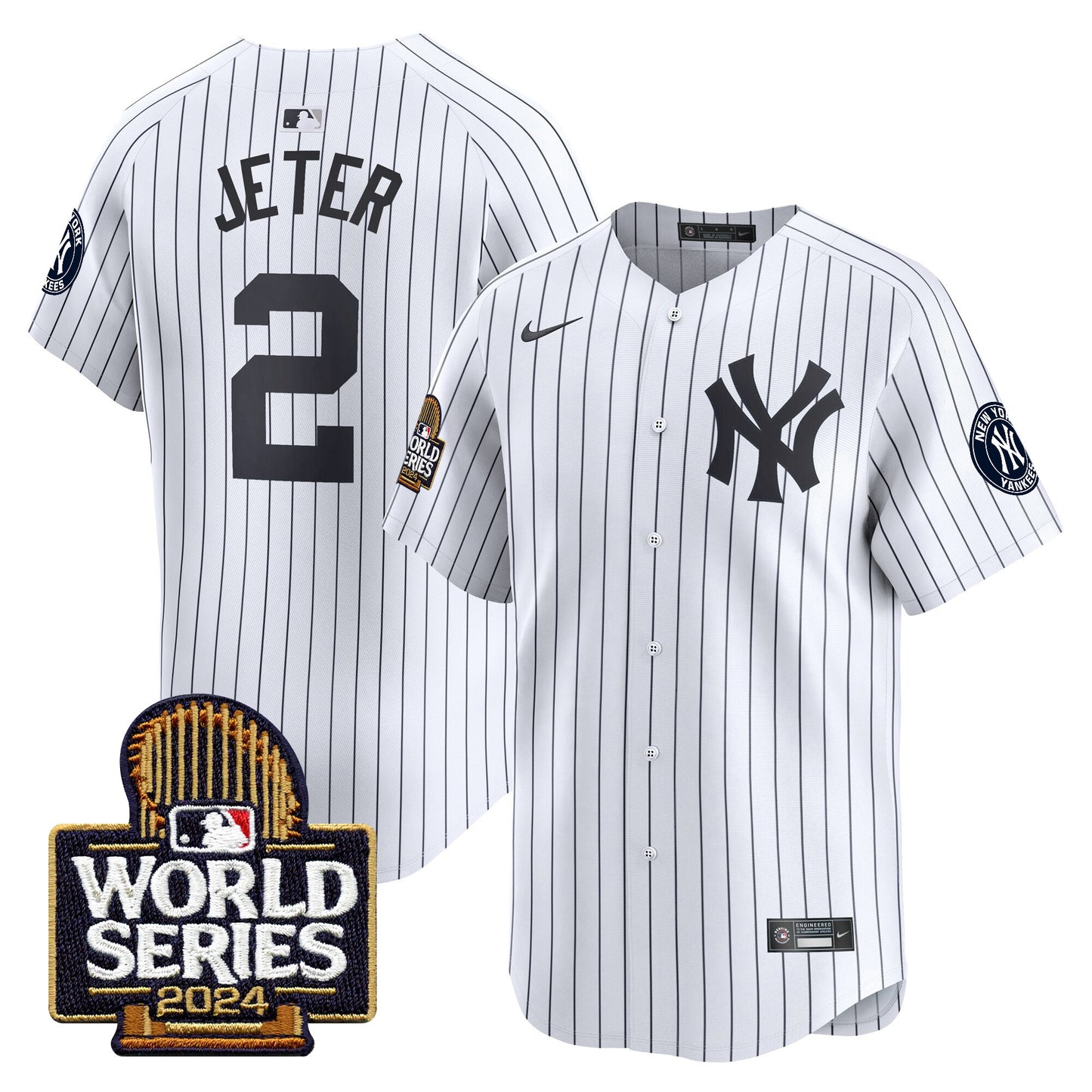 Yankees 2024 World Series Vapor Premier Limited Jersey - All Stitched