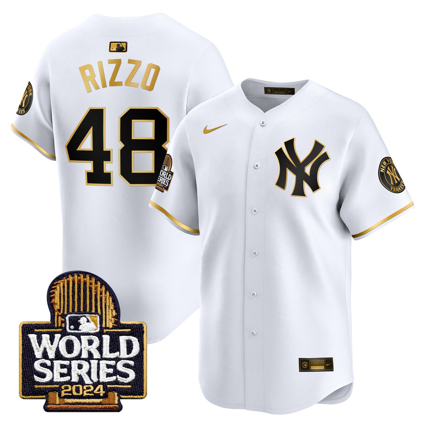 Yankees 2024 World Series Vapor Premier Limited Jersey - All Stitched