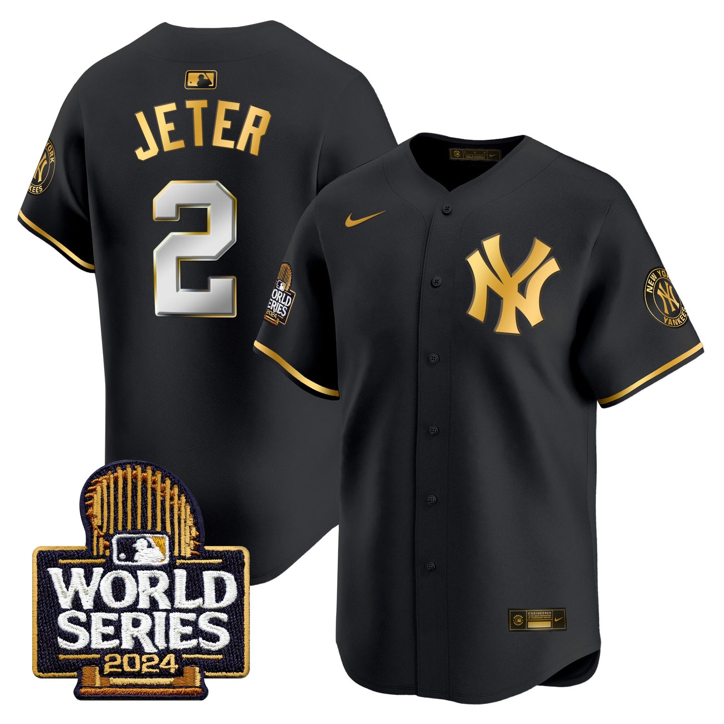 Yankees 2024 World Series Vapor Premier Limited Jersey - All Stitched