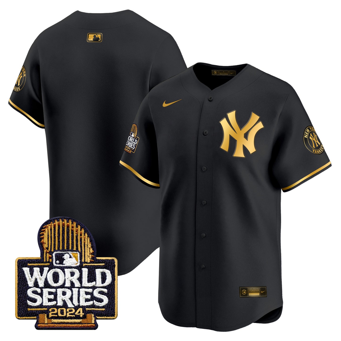 Yankees 2024 World Series Vapor Premier Limited Jersey - All Stitched