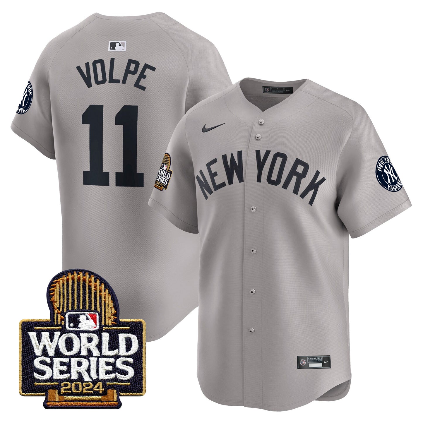 Yankees 2024 World Series Vapor Premier Limited Jersey - All Stitched