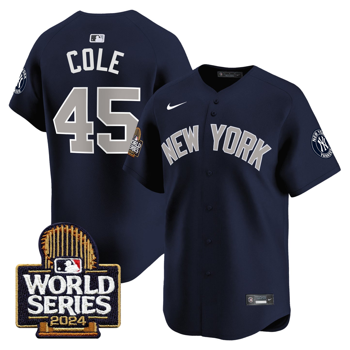 Yankees 2024 World Series Vapor Premier Limited Jersey - All Stitched