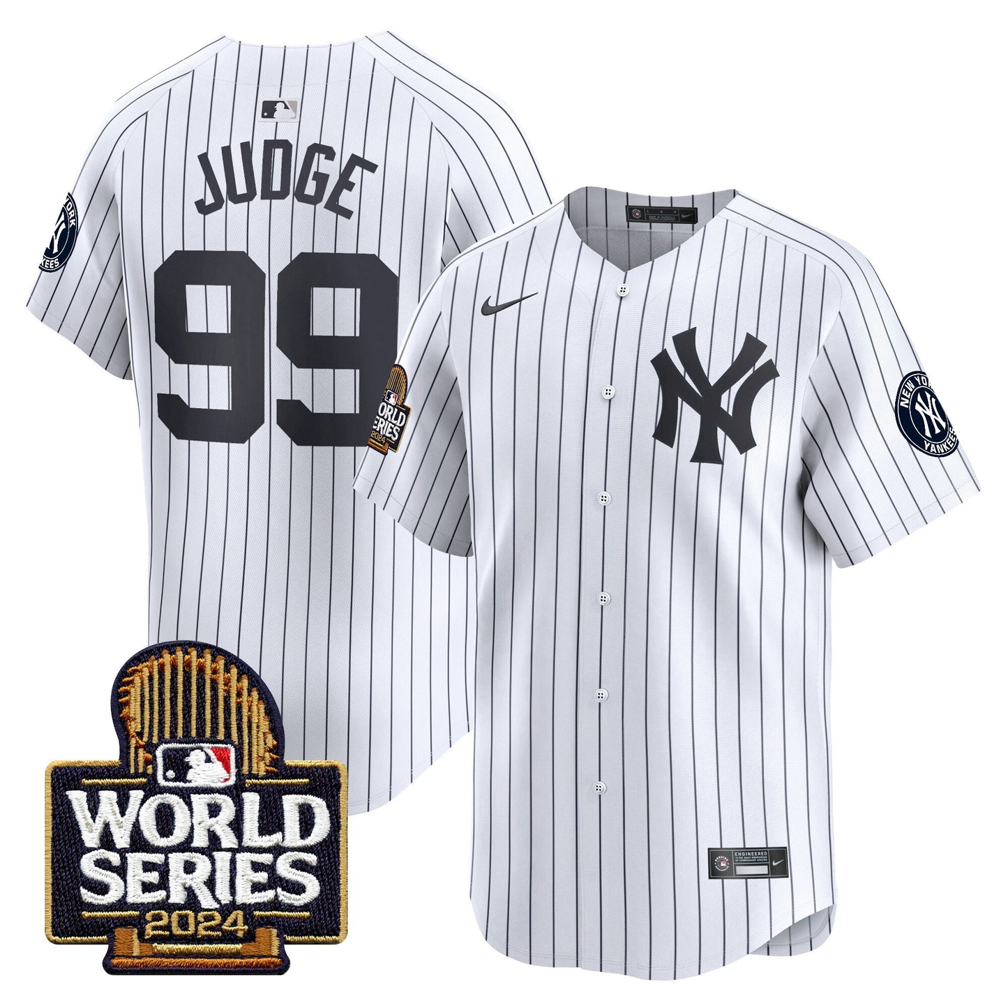 Yankees 2024 World Series Vapor Premier Limited Jersey - All Stitched