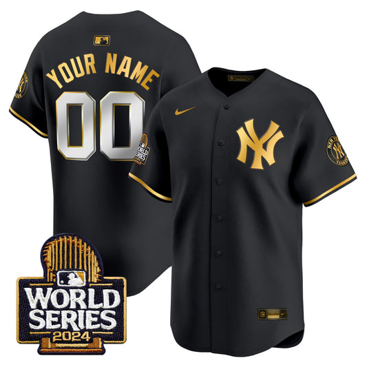 Yankees 2024 World Series Vapor Premier Limited Custom Jersey - All Stitched