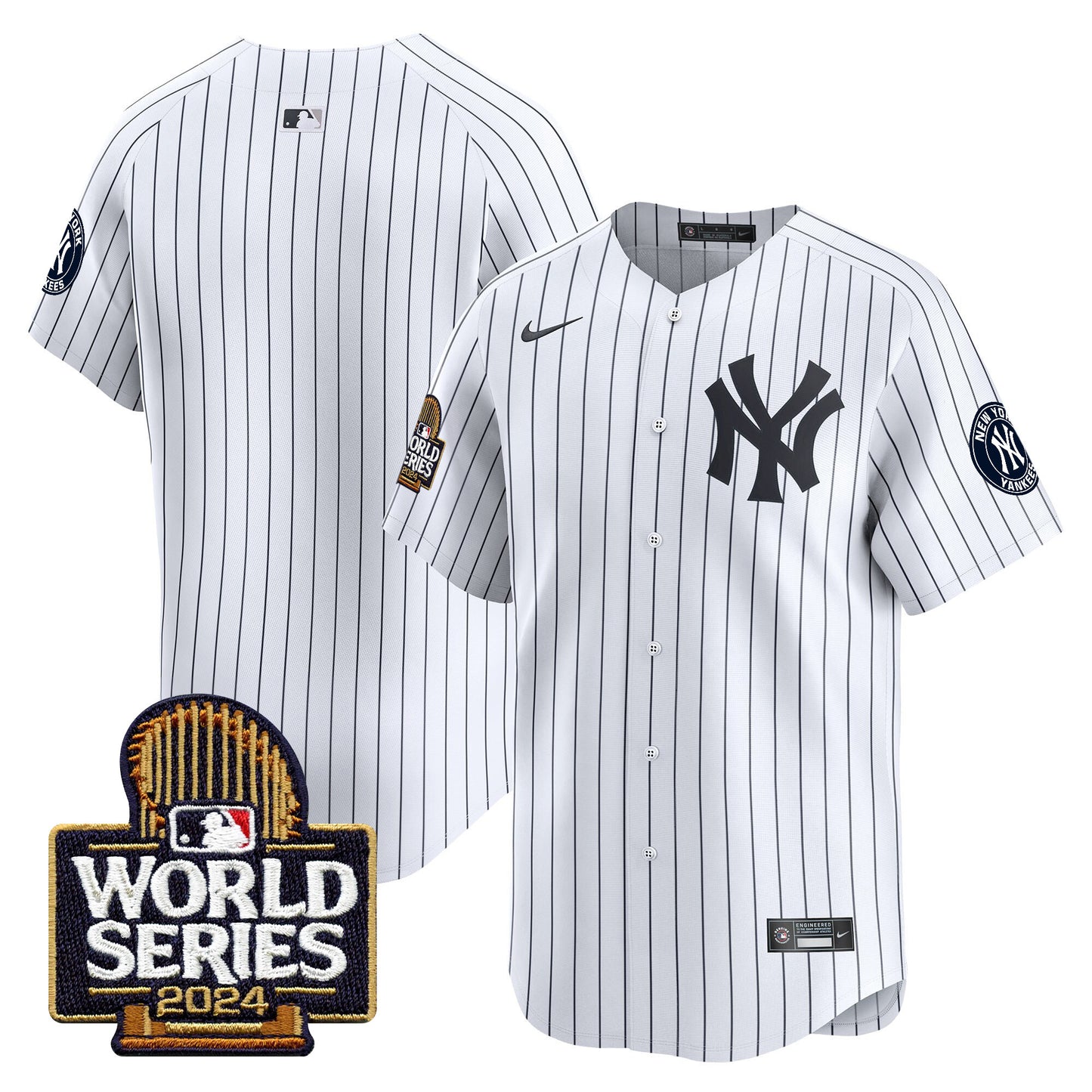 Yankees 2024 World Series Vapor Premier Limited Jersey - All Stitched