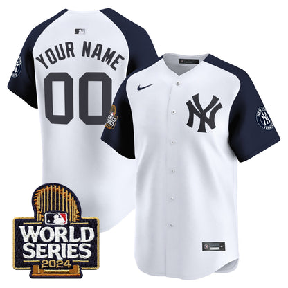 Yankees 2024 World Series Vapor Premier Limited Custom Jersey - All Stitched