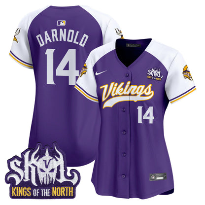 Women's Minnesota Vikings King Of The North Patch Vapor Premier Limited Jersey - All Stitched