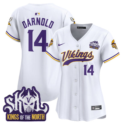 Women's Minnesota Vikings King Of The North Patch Vapor Premier Limited Jersey - All Stitched