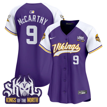 Women's Minnesota Vikings King Of The North Patch Vapor Premier Limited Jersey - All Stitched