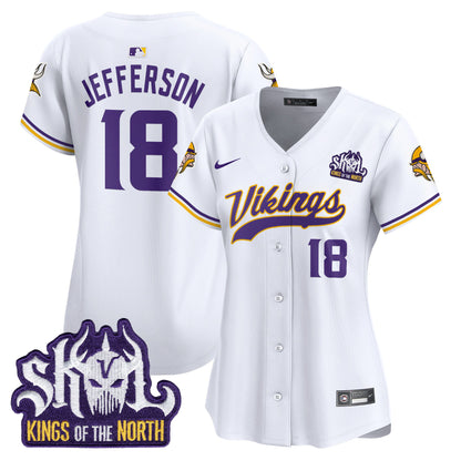 Women's Minnesota Vikings King Of The North Patch Vapor Premier Limited Jersey - All Stitched