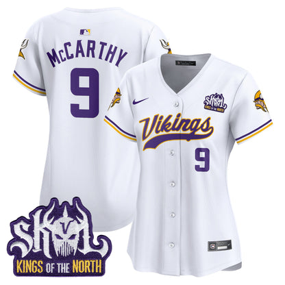 Women's Minnesota Vikings King Of The North Patch Vapor Premier Limited Jersey - All Stitched