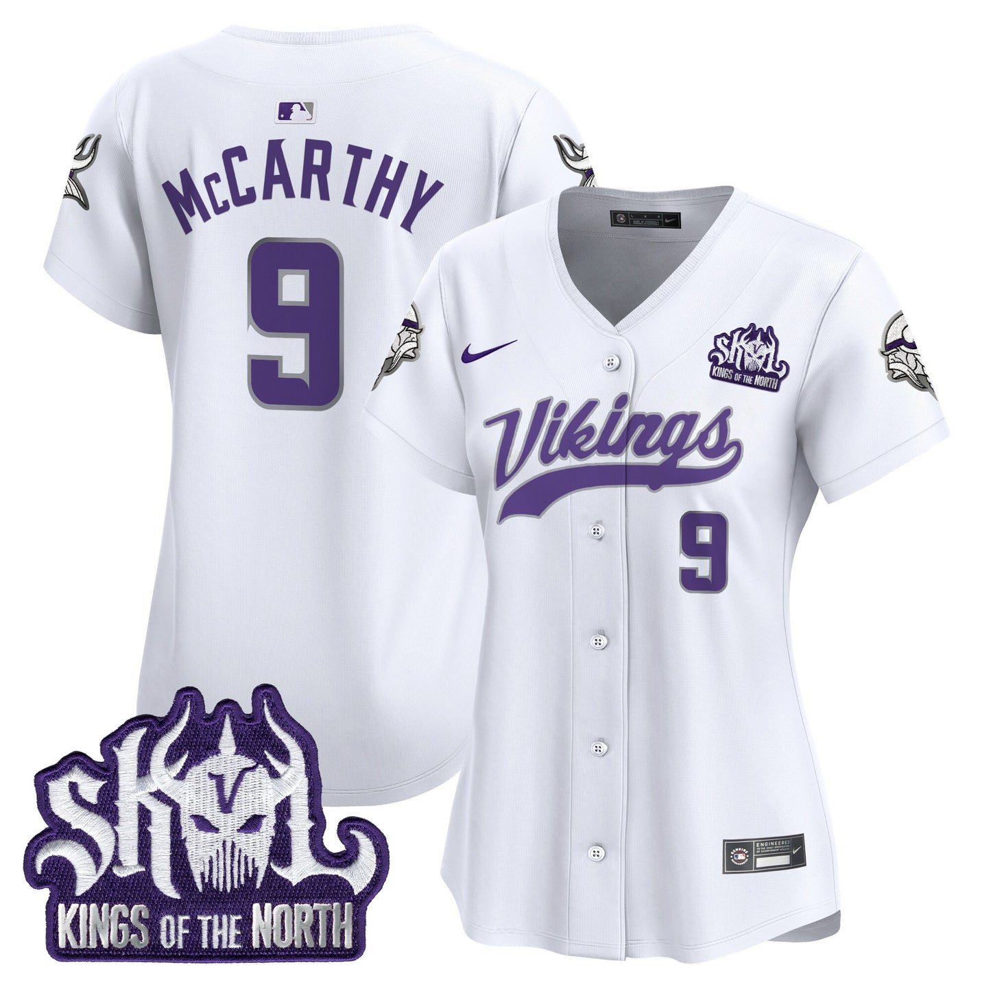 Women's Minnesota Vikings King Of The North Patch Vapor Premier Limited Jersey - All Stitched