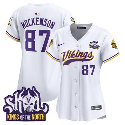 Women's Minnesota Vikings King Of The North Patch Vapor Premier Limited Jersey - All Stitched