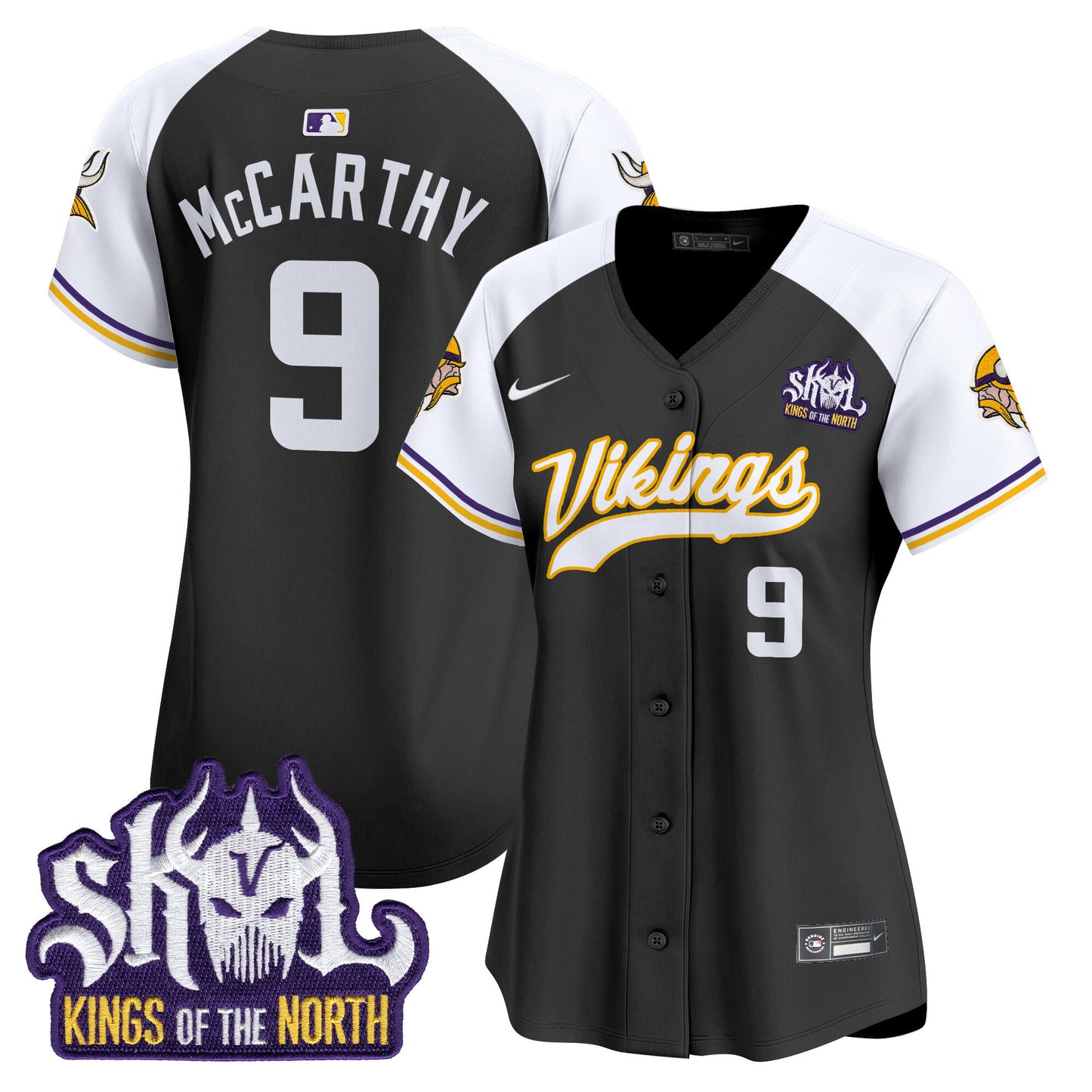 Women's Minnesota Vikings King Of The North Patch Vapor Premier Limited Jersey - All Stitched